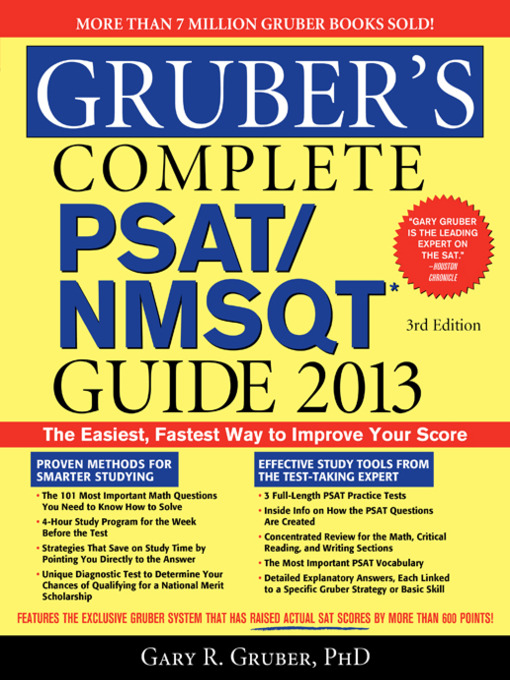 Title details for Gruber's Complete PSAT/NMSQT Guide 2013 by Dr. Gary R. Gruber - Available